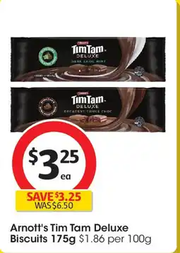 Coles Arnott's Tim Tam Deluxe Biscuits offer