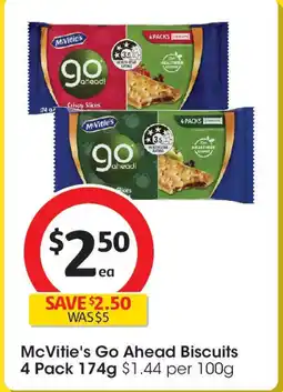 Coles McVitie's Go Ahead Biscuits offer