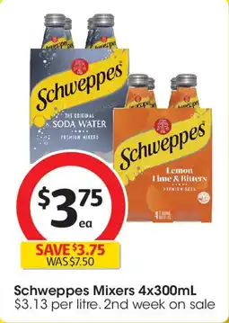 Coles Schweppes Mixers offer