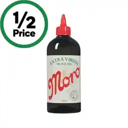 Woolworths Moro Extra Virgin Olive Oil Squeeze Bottle 500ml offer