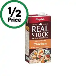 Woolworths Campbell’s Real Stock 1 Litre offer