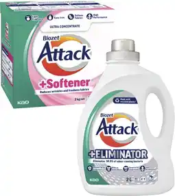 Coles Biozet Attack Plus Laundry Liquid 2 Litre or Powder 2kg offer