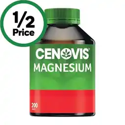 Woolworths Cenovis Magnesium Tablets Pk 200 offer