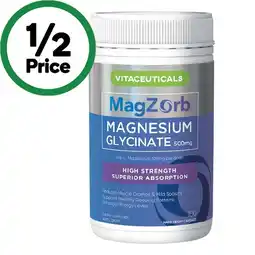 Woolworths MagZorb Magnesium Glycinate 500mg Capsules Pk 100 offer