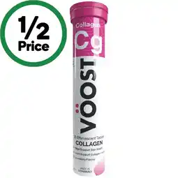 Woolworths Voost Effervescent Collagen Tablets Pk 20 offer