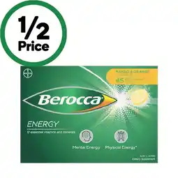Woolworths Berocca Energy Effervescent Tablets Pk 45 offer