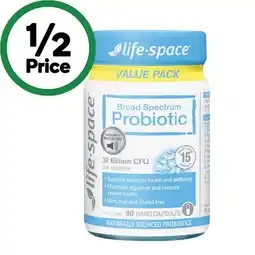 Woolworths Life-Space Broad Spectrum Probiotic Capsules Pk 90 offer