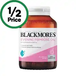 Woolworths Blackmores Evening Primrose Oil Capsules Pk 125 offer