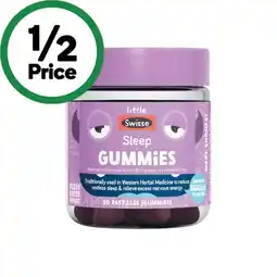 Woolworths Little Swisse Sleep Gummies Pk 50 offer