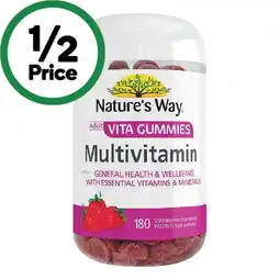 Woolworths Nature’s Way Adult Vita Gummies Multivitamin Pk 180 offer