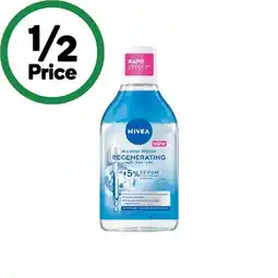 Woolworths Nivea Micellar Water Regenerating 400ml offer