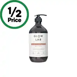 Woolworths Glow Lab Body Wash or Hand Wash Refill 900ml offer