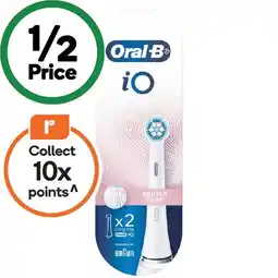 Woolworths Oral-B iO Toothbrush Head Replacements Pk 2 offer