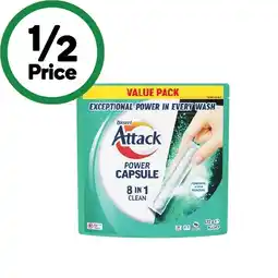 Woolworths Biozet Attack Power Laundry Capsules Pk 50 offer
