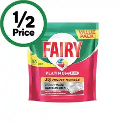 Woolworths Fairy Platinum Plus Dishwasher Tablets Pk 88 offer