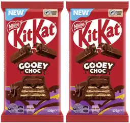Coles NEW Nestlé Kit Kat Gooey Choc Block Chocolate 170g offer