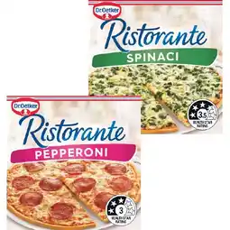 Woolworths Dr. Oetker Ristorante Pizza 310-390g offer