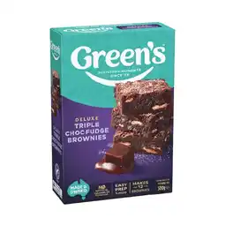 Woolworths Green’s Deluxe Cake Mix or Gluten Free Baking Mixes 275-630g offer