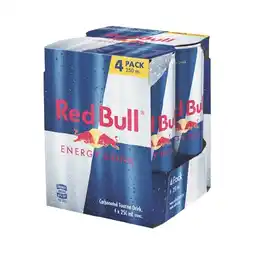 Woolworths Red Bull Energy Drink 4 x 250ml offer