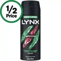 Woolworths LYNX Deodorant Body Spray 165ml offer
