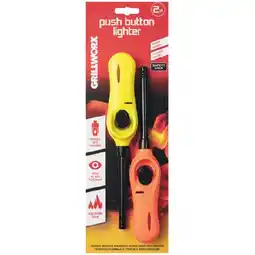 Woolworths Grillworx Push Button Lighter Pk 2 offer