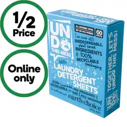 Woolworths Undo This Mess Laundry Sheets Pk 60 offer