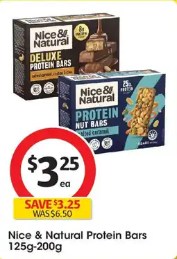 Coles Nice & Natural Protein Bars offer