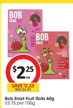 Coles Bob Snail Fruit Rolls offer