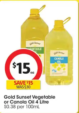 Coles Gold Sunset Vegetable or Canola Oil offer