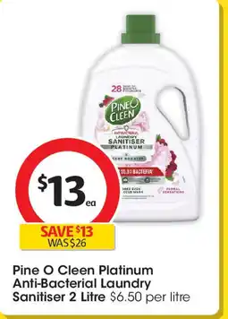 Coles Pine O Cleen Platinum Anti-Bacterial Laundry Sanitiser offer