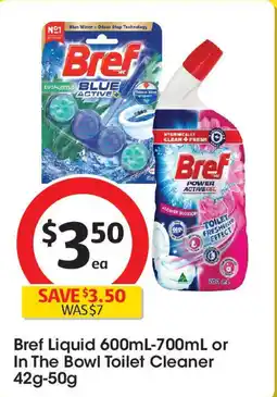 Coles Bref Liquidor In The Bowl Toilet Cleaner offer
