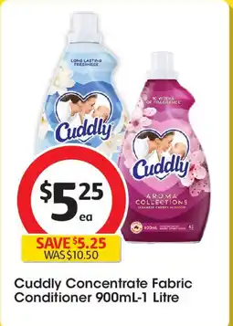 Coles Cuddly Concentrate Fabric Conditioner offer