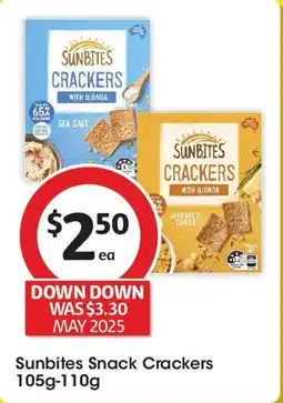 Coles Sunbites Snack Crackers offer