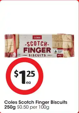 Coles Coles Scotch Finger Biscuits offer