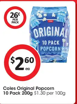 Coles Original Popcorn