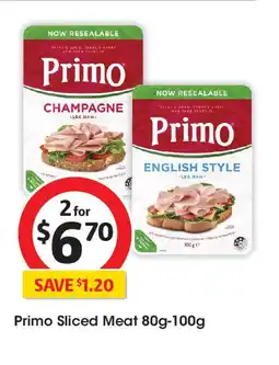 Coles Primo Sliced Meat offer