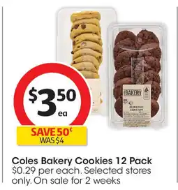 Coles Coles Bakery Cookies offer