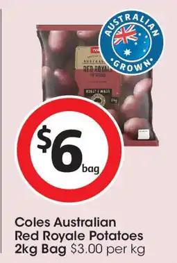 Coles Coles Australian Red Royale Potatoes offer