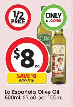 Coles La Española Olive Oil offer