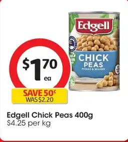 Coles Edgell Chick Peas offer