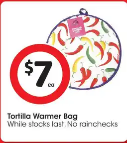 Coles Tortilla Warmer Bag offer