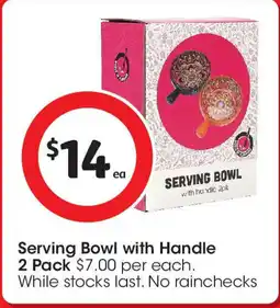 Coles Serving Bowl with Handle offer