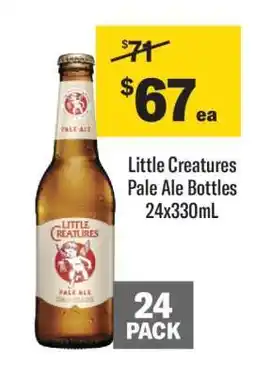 Coles Little Creatures Pale Ale Bottles offer