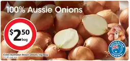 Coles Coles Australian Brown Onions offer