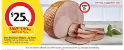 Coles Don Premium Melosi Leg Ham offer