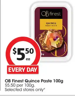 Coles OB Finest Quince Paste offer
