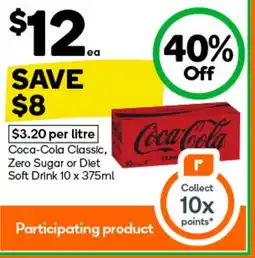 Woolworths Coca-Cola Classic, Zero Sugar or Diet Soft Drink offer