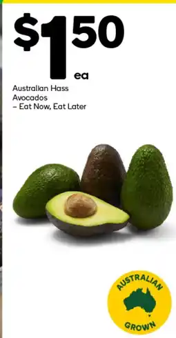 Woolworths Australian Hass Avocados offer
