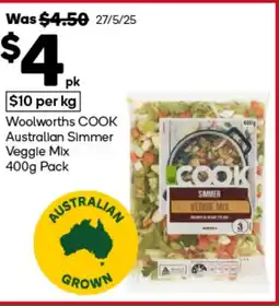 Woolworths Woolworths COOK Veggie Mix offer