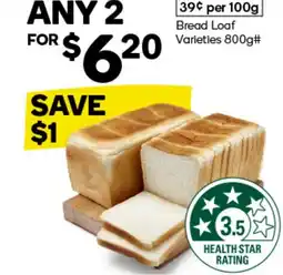Woolworths Bread Loaf Varieties offer